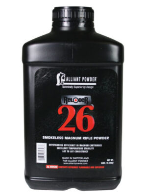 Alliant Reloder 26 Smokeless Magnum Rifle Powder (1 lb or 8 lbs) For Sale