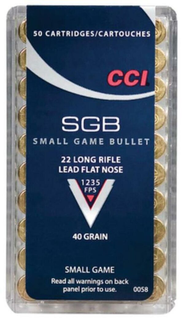 CCI 22LR Small Game 40gr Lead Flat Nose